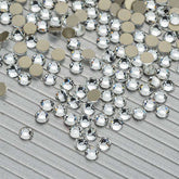 Crystal Glass Flat Back Rhinestones In Bulk Golden Back WholesaleRhinestone